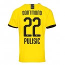 Thailandia Maglia Borussia Dortmund NO.22 Pulisic Home 2019 2020 Giallo