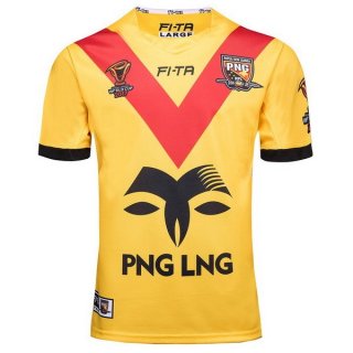 Thailandia Maglia Papúa Nueva Guinea RLWC Home 2017 2018 Giallo
