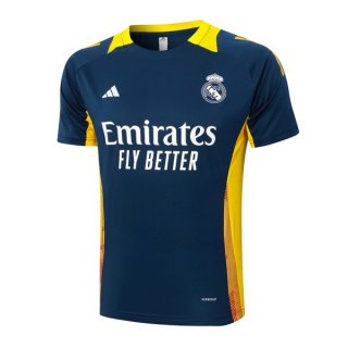 Maglia Formazione Real Madrid 2024 2025 Blu Giallo