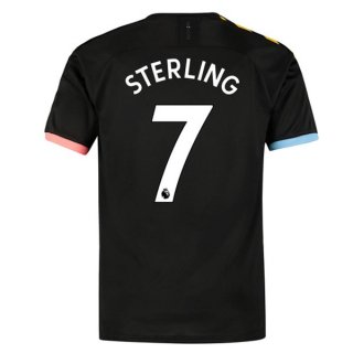 Maglia Manchester City NO.7 Sterling Away 2019 2020 Nero