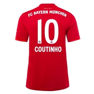 Maglia Bayern Munich NO.10 Coutinho Home 2019 2020 Rosso