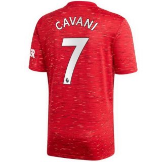 Maglia Manchester United NO.7 Cavani Home 2020 2021 Rosso