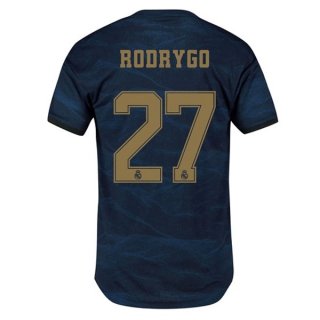 Maglia Real Madrid NO.27 Rodrygo Away 2019 2020 Blu