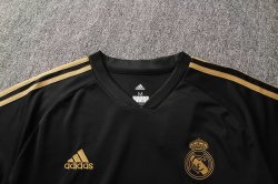 Maglia di Formazione Real Madrid Set Completo 2019 2020 Nero Giallo