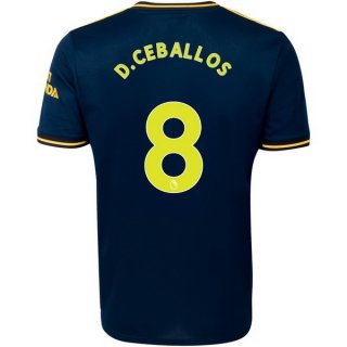 Maglia Arsenal NO.8 D.Ceballos Terza 2019 2020 Blu
