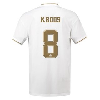 Maglia Real Madrid NO.8 Kroos Home 2019 2020 Bianco