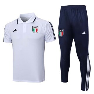 Polo Italia Set Completo 2023 2024 Bianco Blu