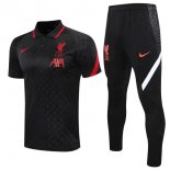 Polo Liverpool Set Completo 2020-2021 Nero