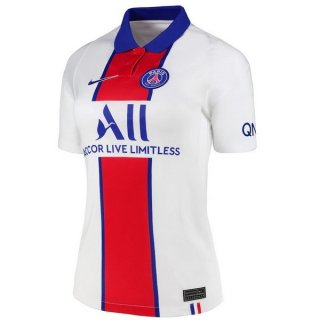 Maglia Paris Saint Germain Away Donna 2020 2021 Bianco