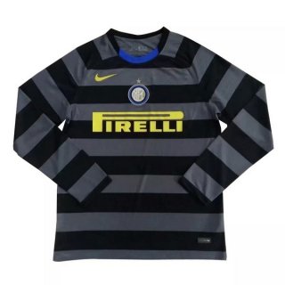 Thailandia Maglia Inter Milan Terza ML 2020 2021 Grigio