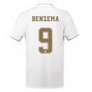 Maglia Real Madrid NO.9 Benzema Home 2019 2020 Bianco Maglia Real Madrid NO.9 Benzema Home 2019 2020 Bianco