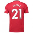 Maglia Manchester United NO.21 James Home 2019 2020 Rosso