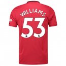 Maglia Manchester United NO.53 Williams Home 2019 2020 Rosso Maglia Manchester United NO.53 Williams Home 2019 2020 Rosso