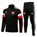 Giacca Manchester United 2022 Nero Bianco Rosso Giacca Manchester United 2022 Nero Bianco Rosso