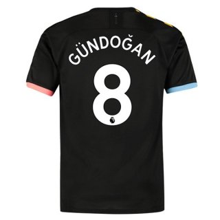 Maglia Manchester City NO.8 Gundogan Away 2019 2020 Nero