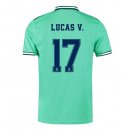 Maglia Real Madrid NO.17 Lucas V. Terza 2019 2020 Verde