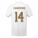 Maglia Real Madrid NO.14 Casemiro Home 2019 2020 Bianco Maglia Real Madrid NO.14 Casemiro Home 2019 2020 Bianco