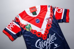 Thailandia Maglia Sydney Roosters Anzac 2018 Blu Thailandia Maglia Sydney Roosters Anzac 2018 Blu