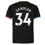 Maglia Manchester City NO.34 Sandler Away 2019 2020 Nero