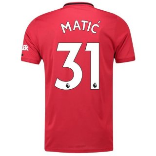 Maglia Manchester United NO.31 Matic Home 2019 2020 Rosso