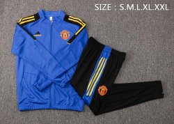 Giacca Manchester United 2022 Blu Nero Giacca Manchester United 2022 Blu Nero
