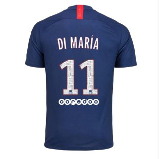 Maglia Paris Saint Germain NO.11 Di Maria Home 2019 2020 Blu