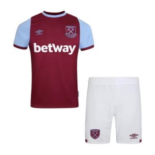 Maglia West Ham United Home Bambino 2020 2021 Rosso
