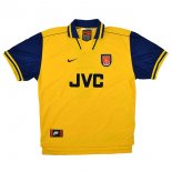 Thailandia Maglia Arsenal Away Retro 1996 1997 Giallo Thailandia Maglia Arsenal Away Retro 1996 1997 Giallo