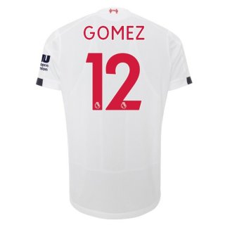Maglia Liverpool NO.12 Gomez Away 2019 2020 Bianco