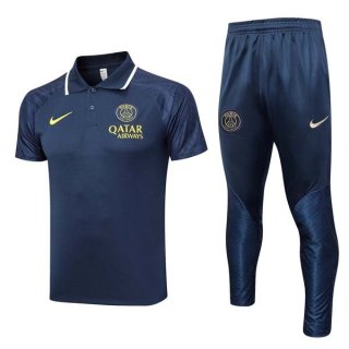 Polo PSG Set Completo 2023 2024 Blu
