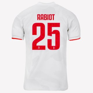 Maglia Juventus NO.25 Rabiot Away 2019 2020 Grigio Bianco