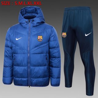 Piumino Barcellona Set Completo 2024 2025 Blu
