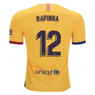 Maglia Barcellona NO.12 Rafinha Away 2019 2020 Giallo