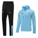 Giacca a vento Manchester City Set Completo 2021 2022 Blu Luce Giacca a vento Manchester City Set Completo 2021 2022 Blu Luce