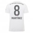 Maglia Bayern Munich NO.8 Martinez Away 2019 2020 Bianco Maglia Bayern Munich NO.8 Martinez Away 2019 2020 Bianco
