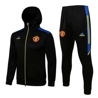 Felpa Cappuccio Manchester United 2021 2022 Nero