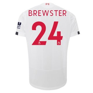 Maglia Liverpool NO.24 Brewster Away 2019 2020 Bianco