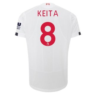 Maglia Liverpool NO.8 Keita Away 2019 2020 Bianco