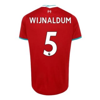 Maglia Liverpool NO.5 Wijnaldum Home 2020 2021 Rosso
