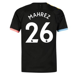 Maglia Manchester City NO.26 Mahrez Away 2019 2020 Nero