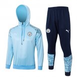 Felpa Cappuccio Manchester City 2024 Blu Felpa Cappuccio Manchester City 2024 Blu