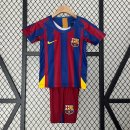 Maglia Barcellona Home Retro Bambino 2005 2006 Maglia Barcellona Home Retro Bambino 2005 2006