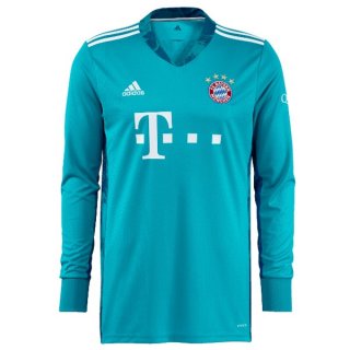 Maglia Bayern Munich Manga Larga Portiere 2020 2021 Blu