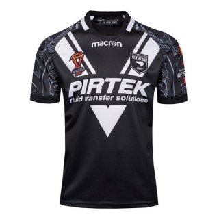 Thailandia Maglia New Zealand Kiwis RLWC Home 2017 2018 Nero