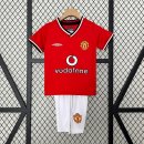 Maglia Manchester United Home Bambino Retro 2000 2001 Maglia Manchester United Home Bambino Retro 2000 2001