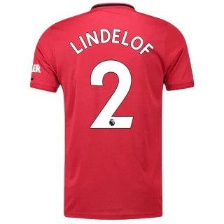Maglia Manchester United NO.2 Lindelof Home 2019 2020 Rosso