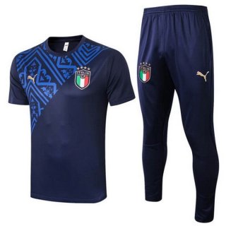Maglia di Formazione Italia Set Completo 2020 Blu