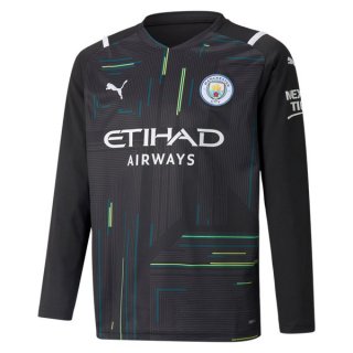 Thailandia Maglia Manchester City Portiere ML 2021 2022 Nero