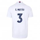 Maglia Real Madrid Home NO.3 E. Militão 2020 2021 Bianco