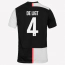 Maglia Juventus NO.4 De Ligt Home 2019 2020 Bianco Nero